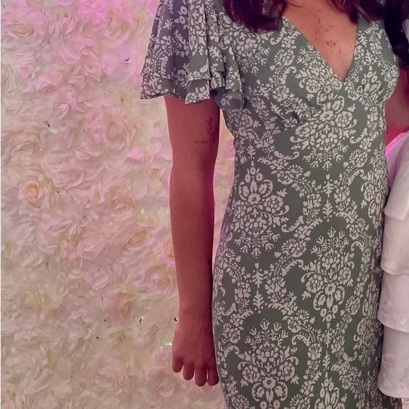 Abercrombie & Fitch Ruffle Sleeve Slip Dress - Picture 6 of 7